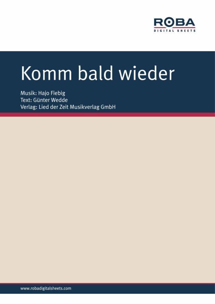 Komm bald wieder main product photo