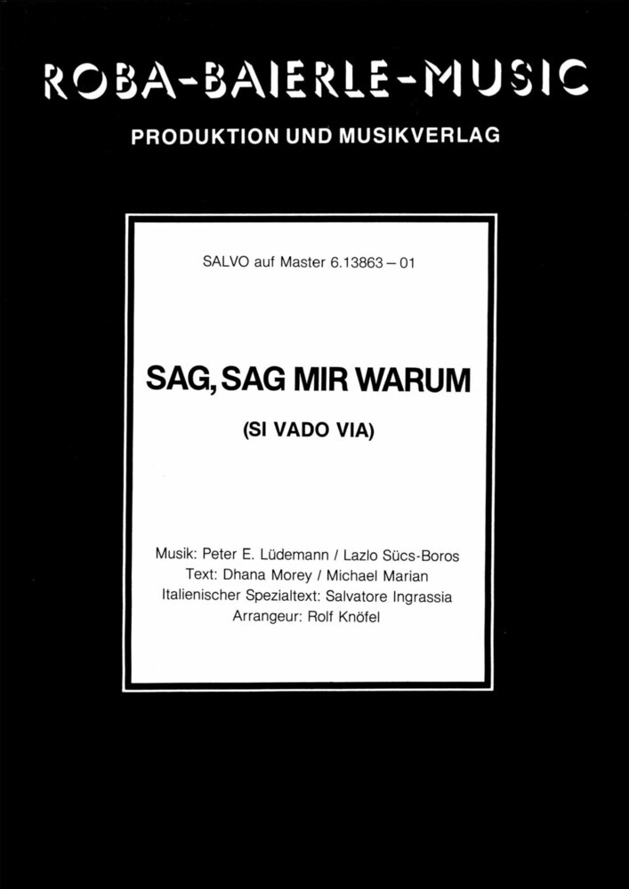 Sag, sag mir warum main product photo