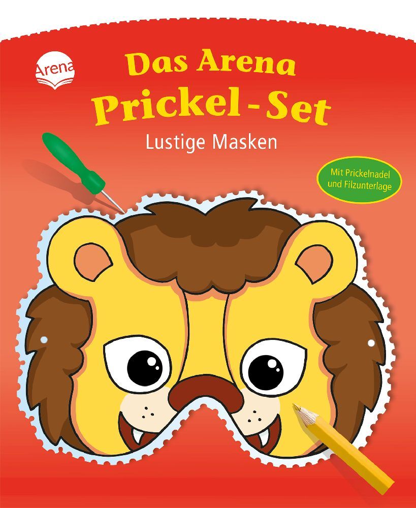 Das Arena Prickel-Set - Lustige Masken main product photo
