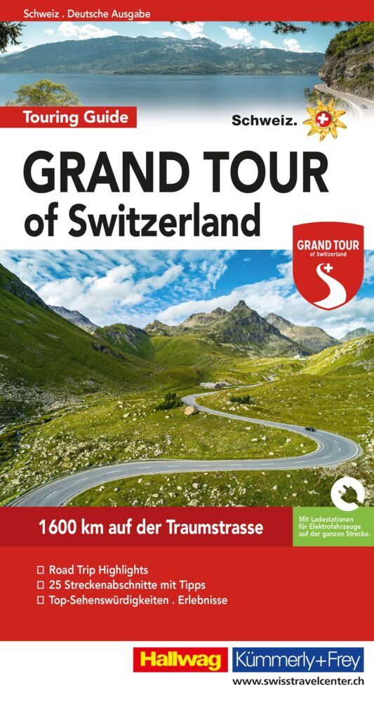 Hallwag Reiseführer Grand Tour of Switzerland Touring Guide, deutsche Ausgabe main product photo