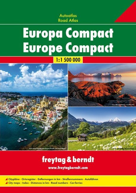 Freytag & Berndt Atlas Europa Compact. Freytag & Berndt Road Atlas Europe Compact main product photo