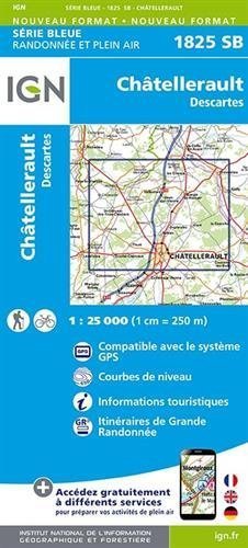 IGN Karte, Serie Blue Châtellerault Des main product photo