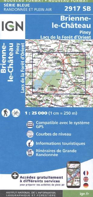 IGN Karte, Serie Bleue Brienne-Le-Chateau main product photo