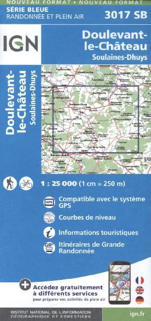 IGN Karte, Serie Bleue Doulevant Château main product photo