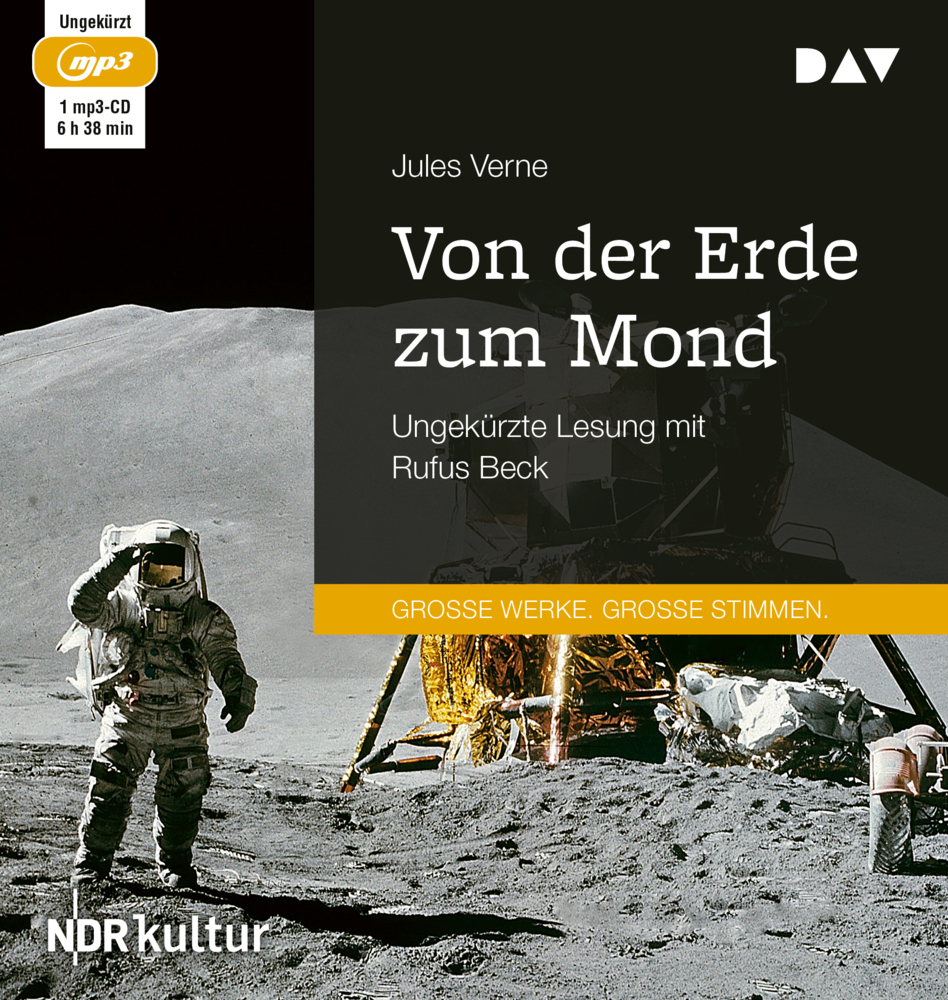 Von der Erde zum Mond, 1 Audio-CD, 1 MP3 main product photo
