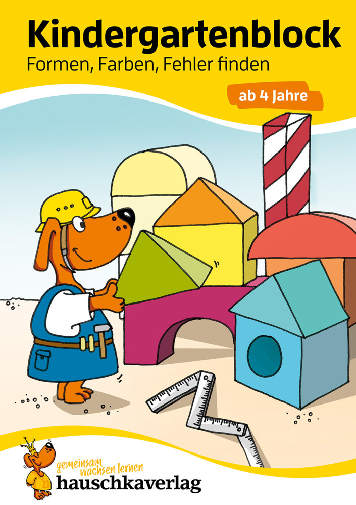 Kindergartenblock ab 4 Jahre - Formen, Farben, Fehler finden main product photo