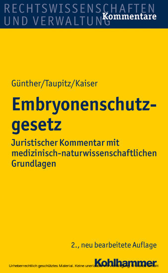 Embryonenschutzgesetz main product photo