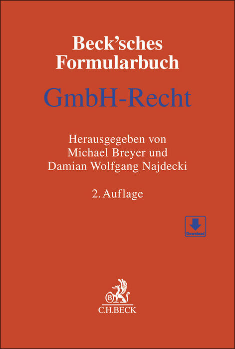 Beck'sches Formularbuch GmbH-Recht, m. CD-ROM main product photo