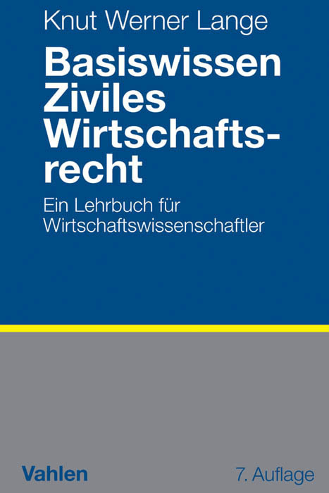 Basiswissen Ziviles Wirtschaftsrecht main product photo