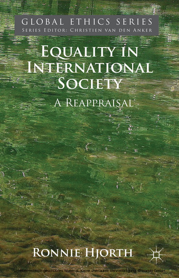 Equality in International Society main product photo