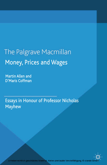 Money, Prices and Wages main product photo