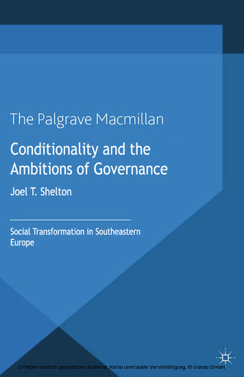 Conditionality and the Ambitions of Governance main product photo