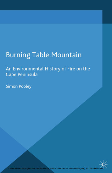 Burning Table Mountain main product photo