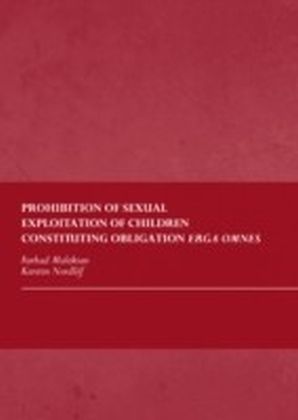 Prohibition of Sexual Exploitation of Children Constituting Obligation Erga Omnes