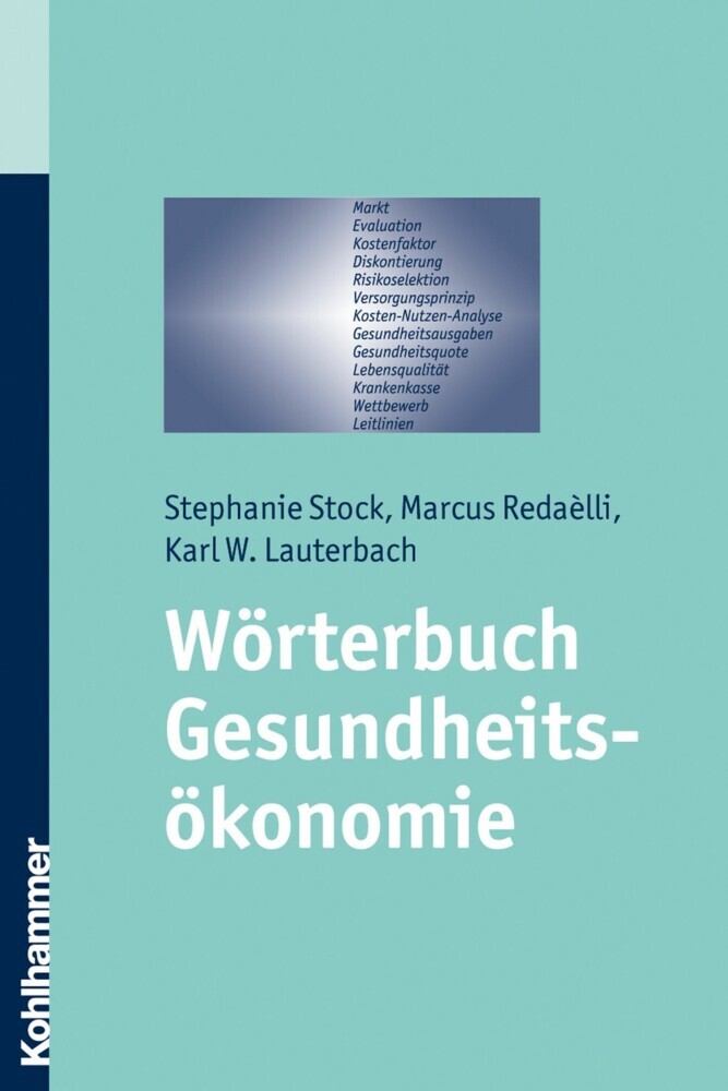 Wörterbuch Gesundheitsökonomie main product photo