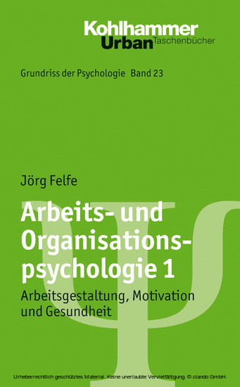 Arbeits- und Organisationspsychologie 1 main product photo