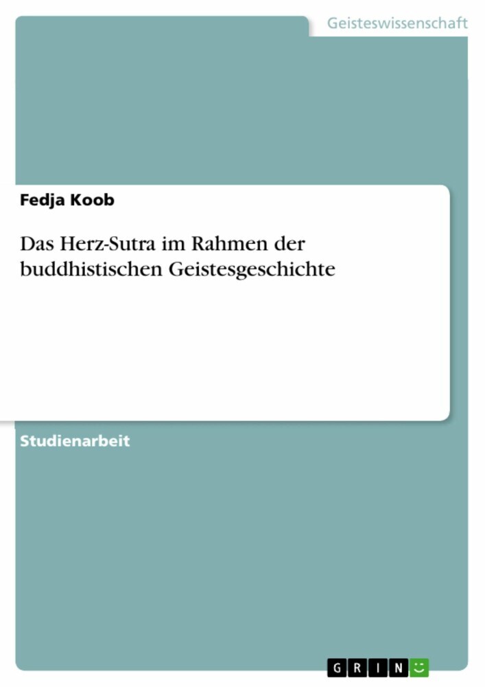 Das Herz-Sutra im Rahmen der buddhistischen Geistesgeschichte main product photo