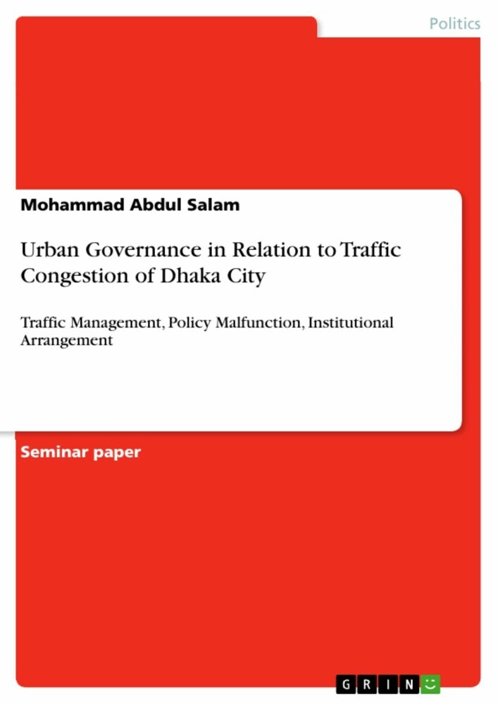 Urban Governance in Relation to Traffic Congestion of Dhaka City main product photo