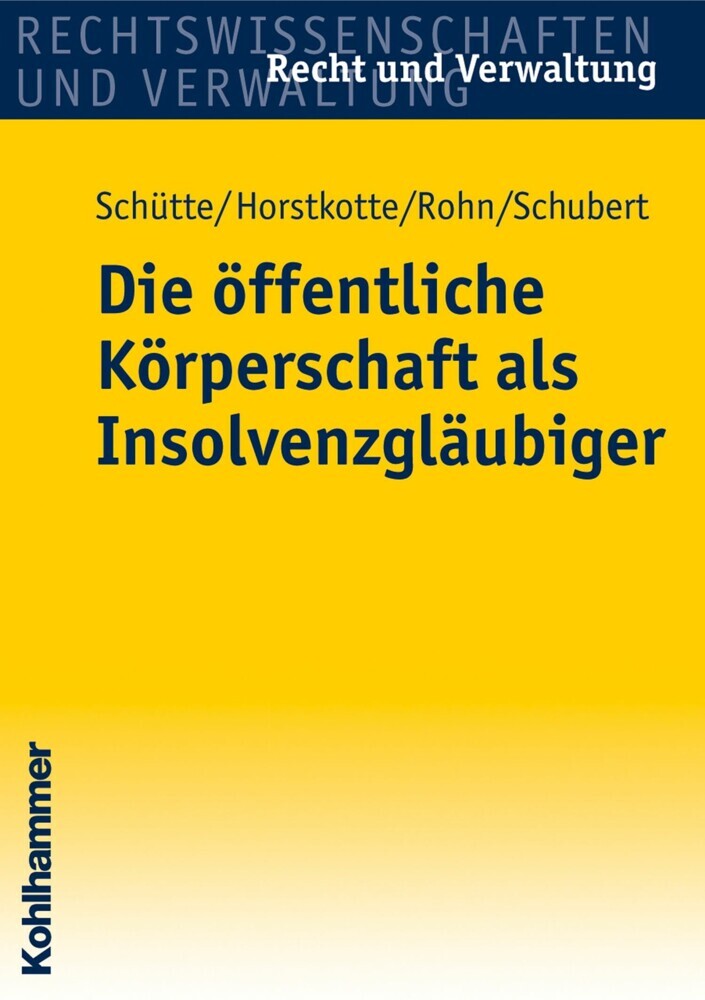 Die öffentliche Körperschaft als Insolvenzgläubiger main product photo