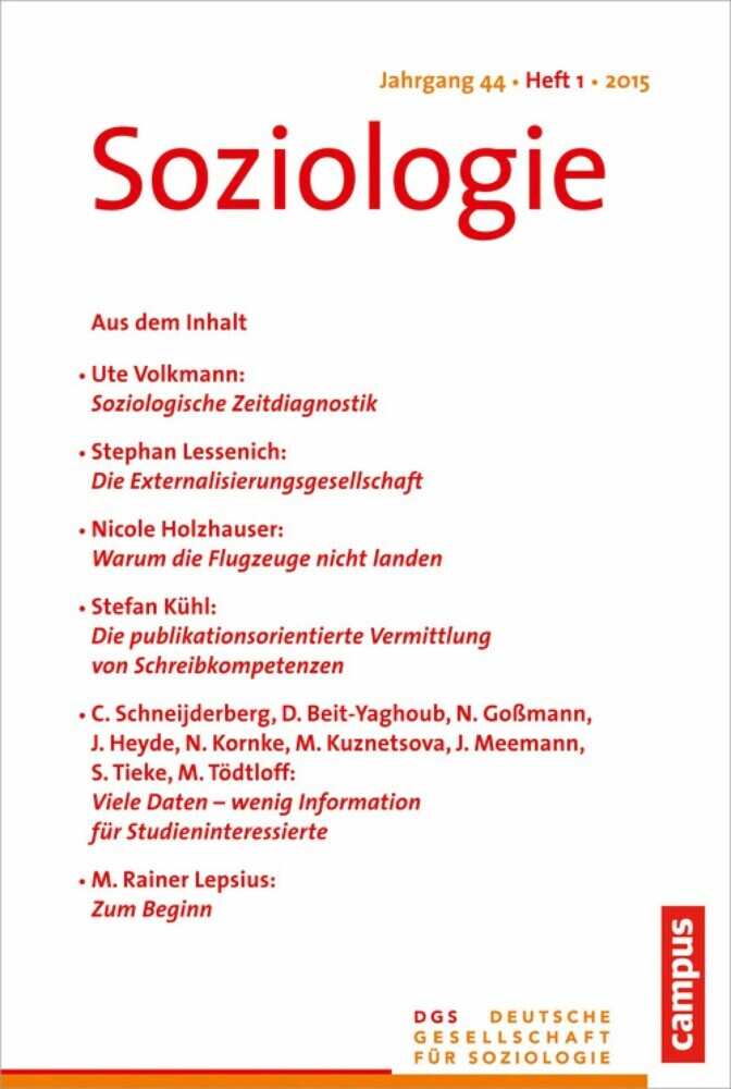 Soziologie 1.2015 main product photo