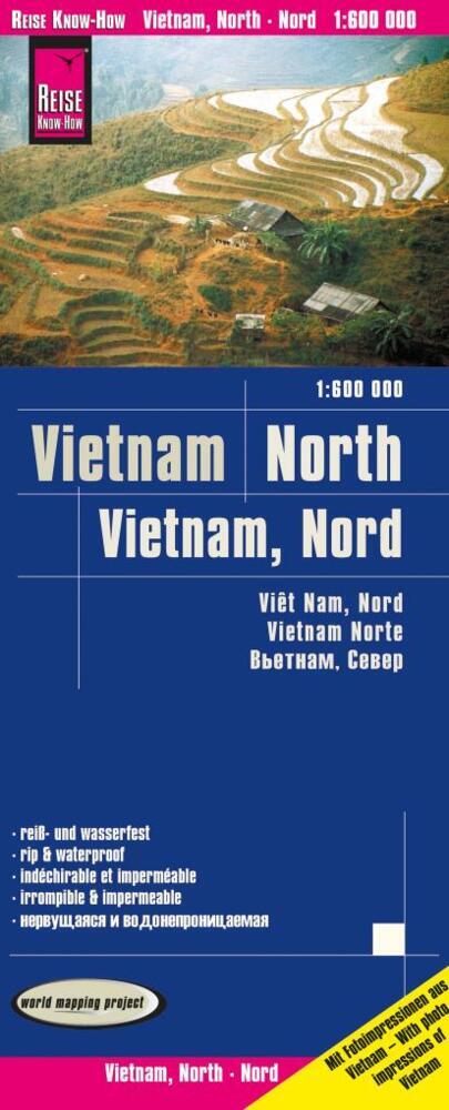 Reise Know-How Landkarte Vietnam Nord (1:600.000) main product photo