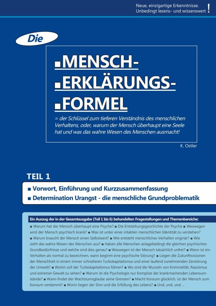 Die Mensch-Erklärungsformel (Teil 1) main product photo