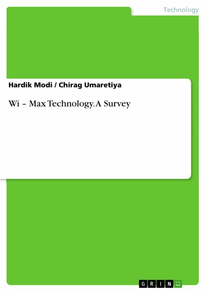 Wi - Max Technology. A Survey main product photo