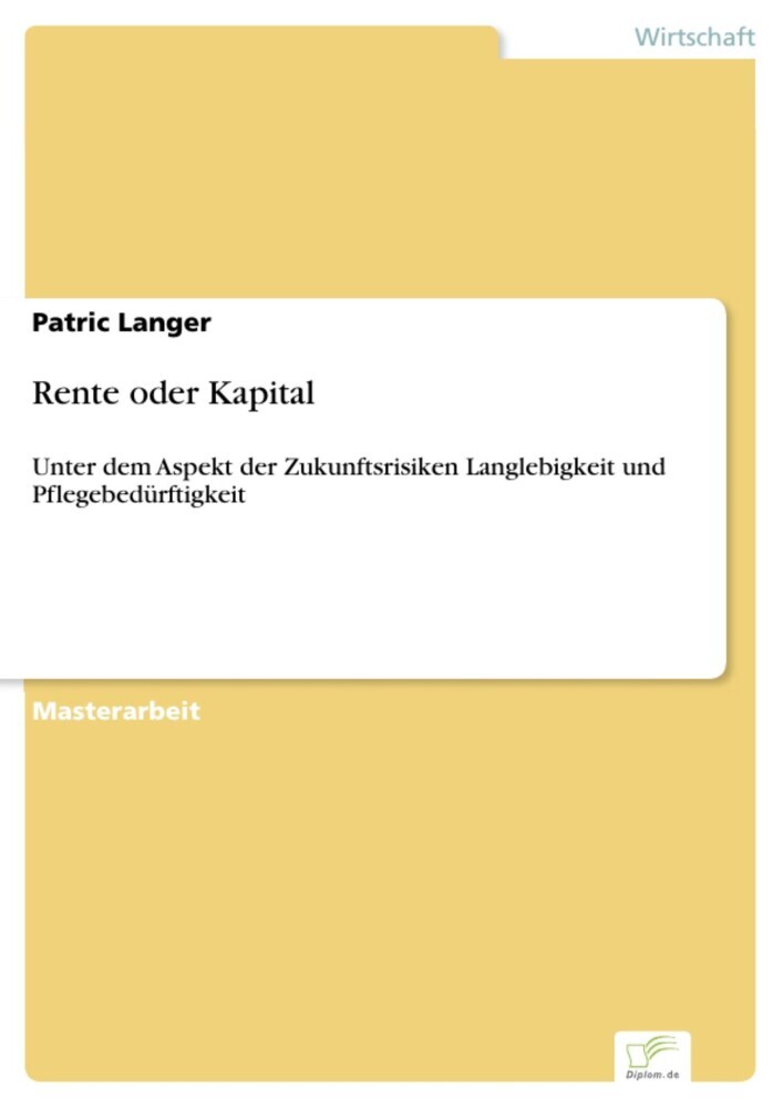 Rente oder Kapital main product photo