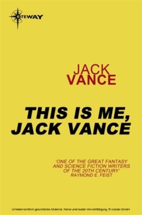 This is Me, Jack Vance