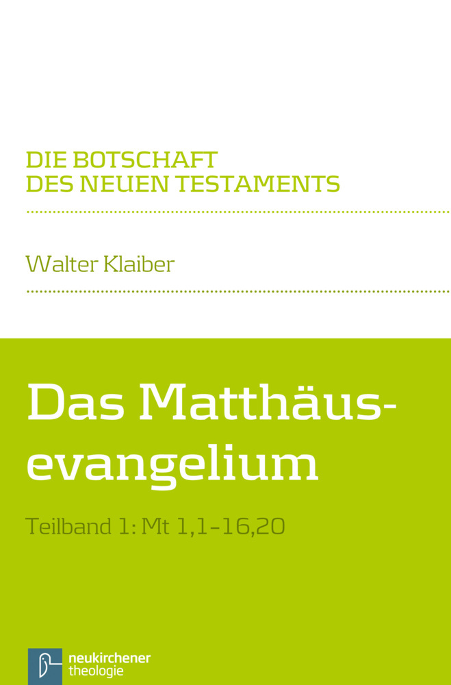 Das Matthäusevangelium. Tlbd.1 main product photo