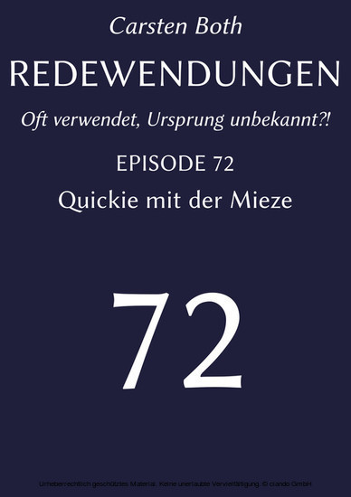 Redewendungen: Quickie mit der Mieze main product photo