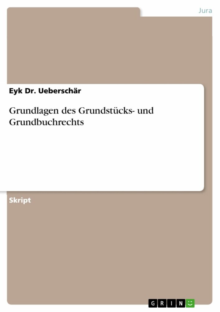 Grundlagen des Grundstücks- und Grundbuchrechts main product photo