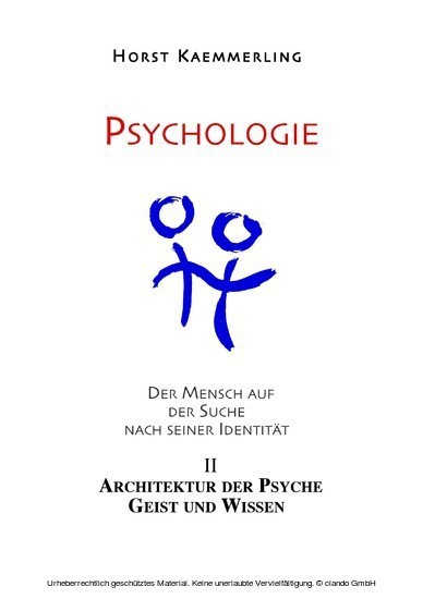 PSYCHOLOGIE - Der Mensch auf der Suche nach seiner Identität. main product photo