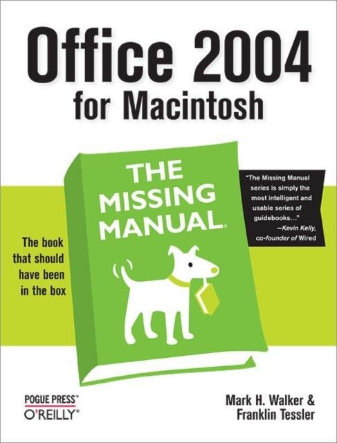 Office 2004 for Macintosh: The Missing Manual main product photo