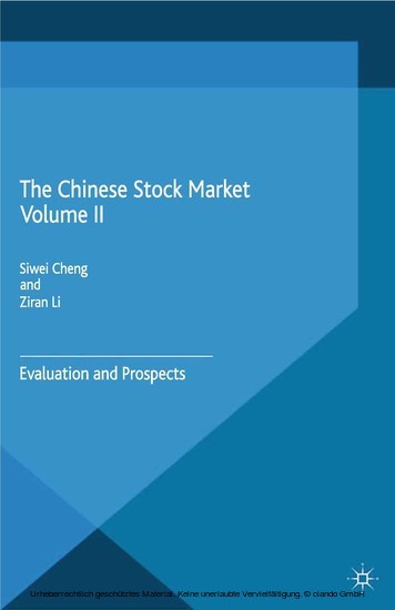 The Chinese Stock Market Volume II main product photo