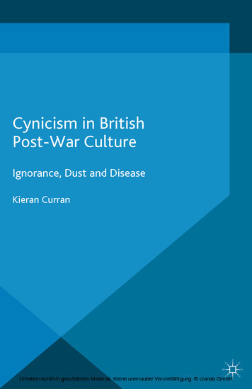 Cynicism in British Post-War Culture main product photo