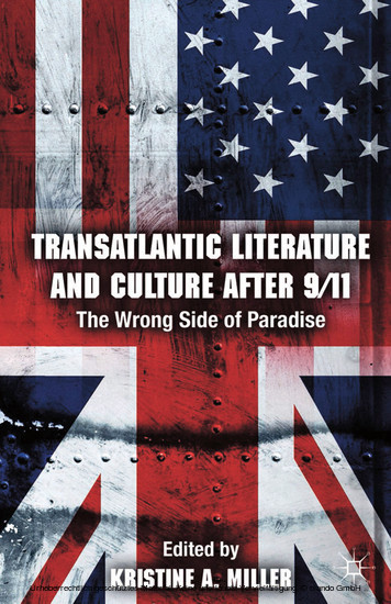 Transatlantic Literature and Culture After 9/11 main product photo