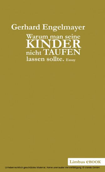 Warum man seine Kinder nicht taufen lassen sollte main product photo