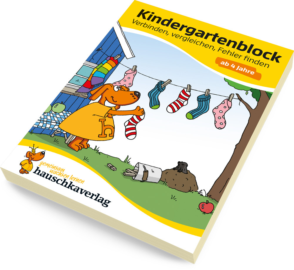 Kindergartenblock ab 4 Jahre - Verbinden, vergleichen, Fehler finden main product photo