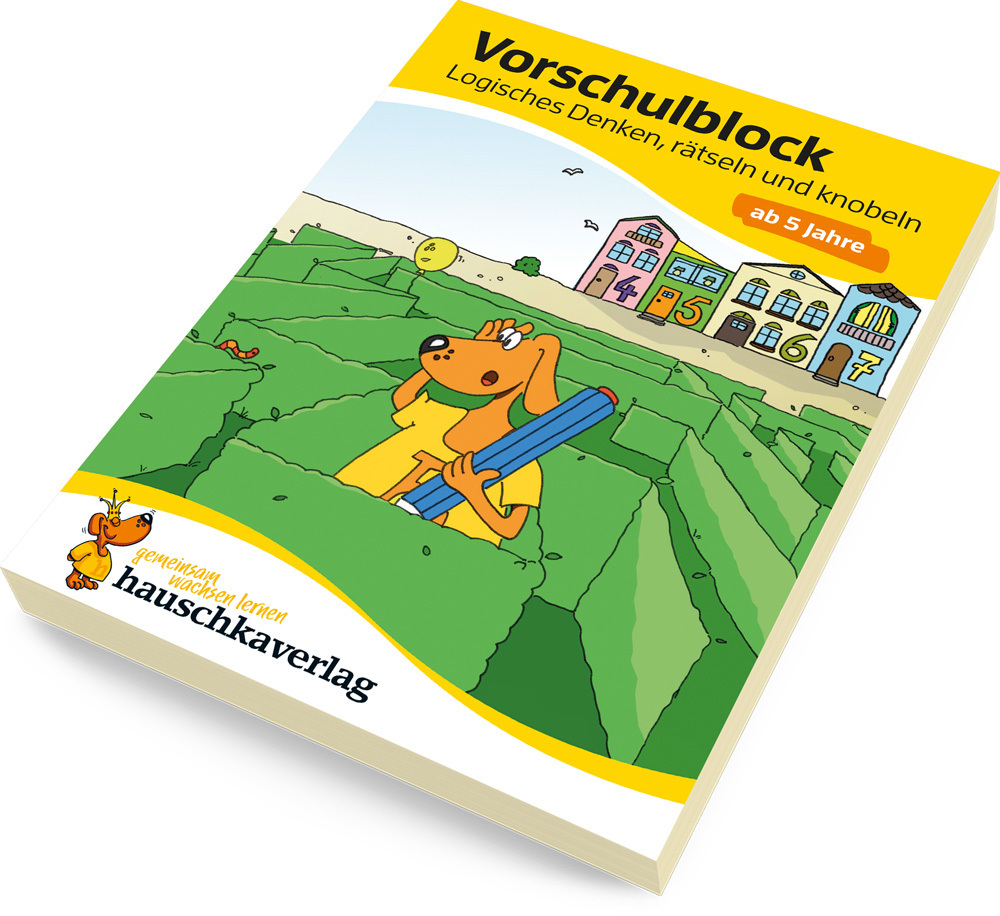 Vorschulblock ab 5 Jahre für Junge und Mädchen - Logisches Denken, rätseln und knobeln main product photo