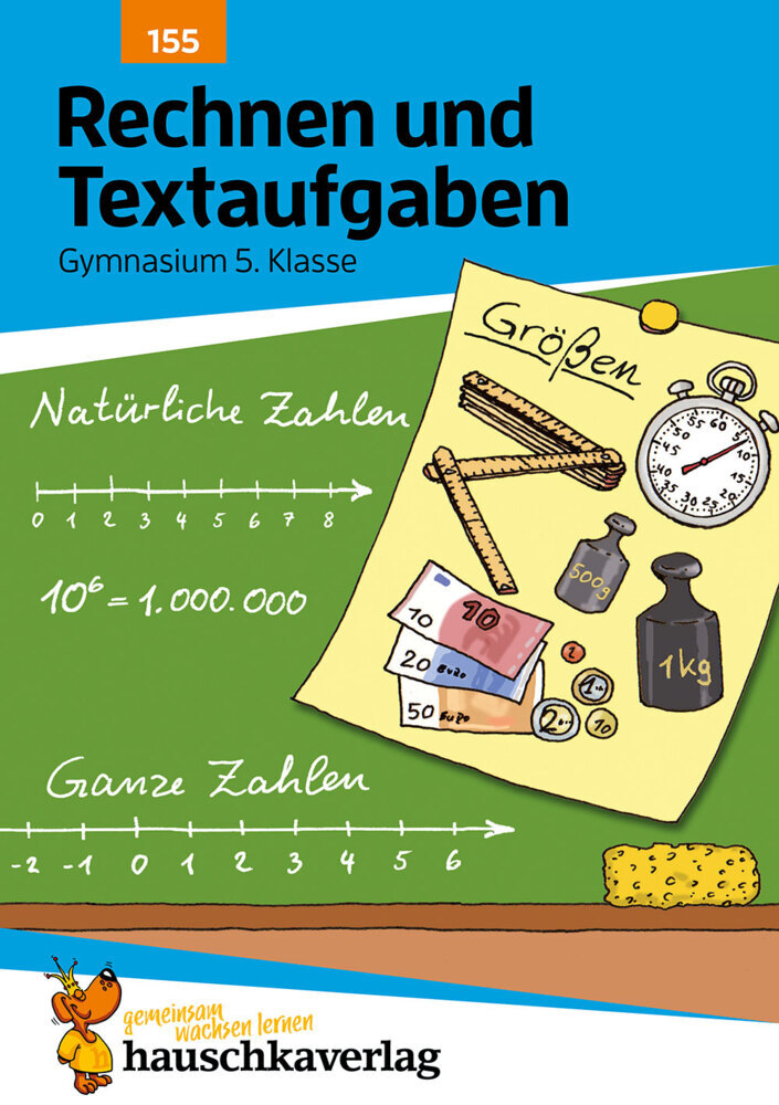 Rechnen und Textaufgaben - Gymnasium 5. Klasse, A5-Heft main product photo