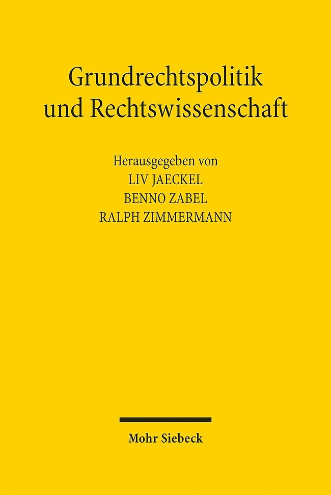 Grundrechtspolitik und Rechtswissenschaft main product photo