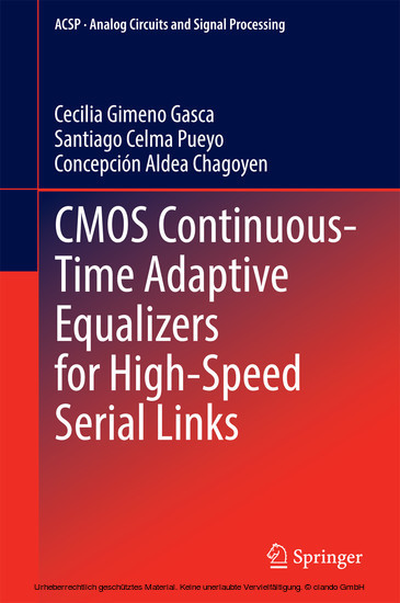 CMOS Continuous-Time Adaptive Equalizers for High-Speed Serial Links main product photo