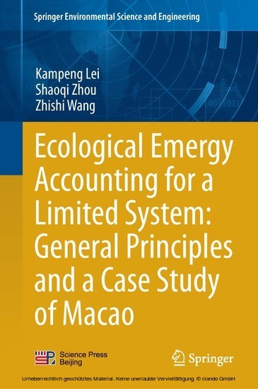 Ecological Emergy Accounting for a Limited System: General Principles and a Case Study of Macao main product photo