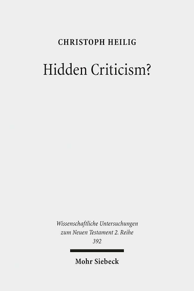 Hidden Criticism? main product photo