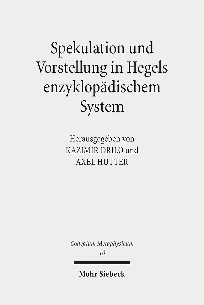 Spekulation und Vorstellung in Hegels enzyklopädischem System main product photo