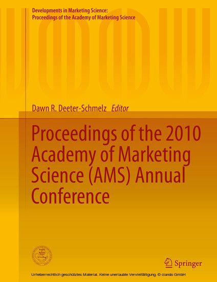 Proceedings of the 2010 Academy of Marketing Science (AMS) Annual Conference main product photo