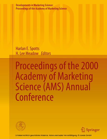 Proceedings of the 2000 Academy of Marketing Science (AMS) Annual Conference main product photo