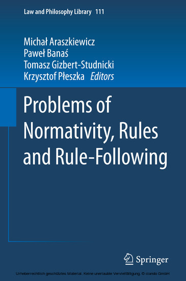Problems of Normativity, Rules and Rule-Following main product photo
