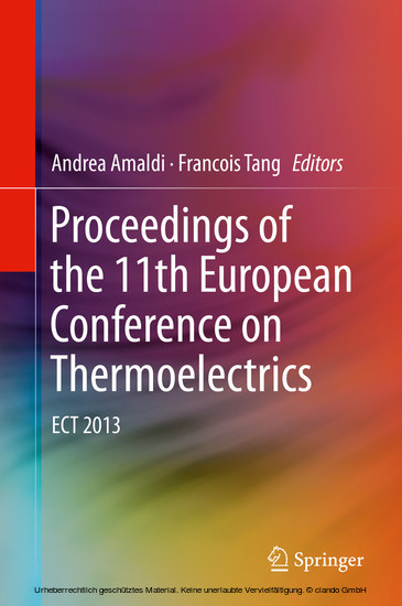 Proceedings of the 11th European Conference on Thermoelectrics main product photo